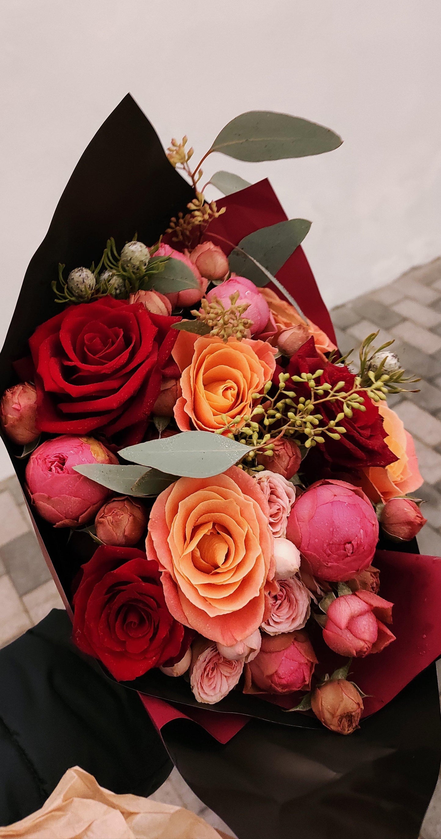 Sodrių spalvų puokštė