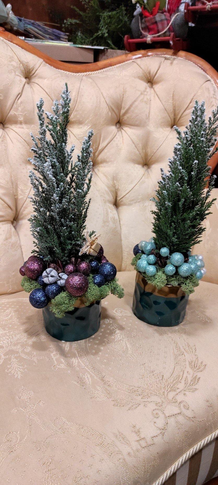 Kalėdinės eglutės ant stalo