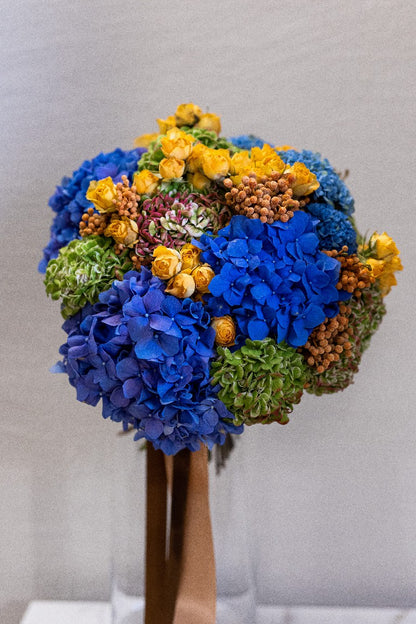 Pastelinių hortenzijų puokštė - Gėlių pristatymas. Inesa Borkovska