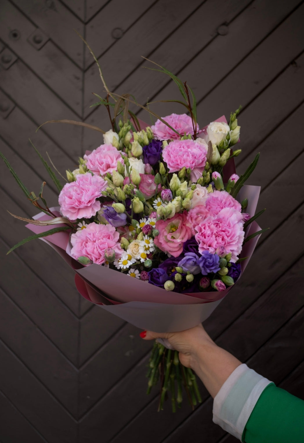Bouquet of pink carnations