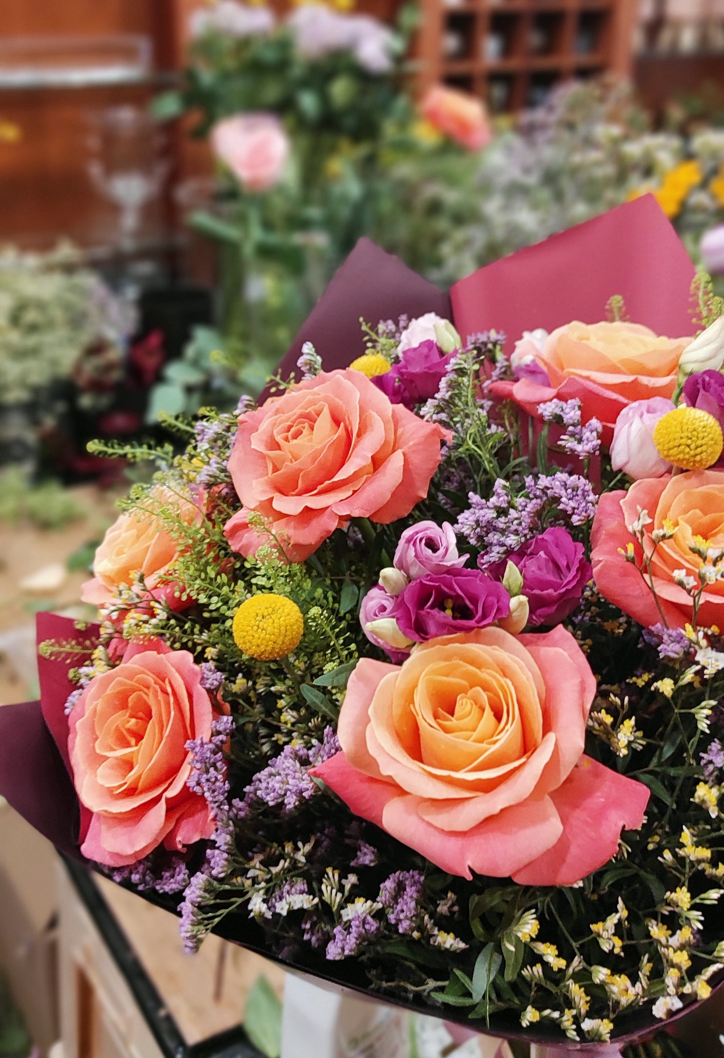 Skoninga Oranžinių rožių puokštė - Gėlių pristatymas. Inesa Borkovska